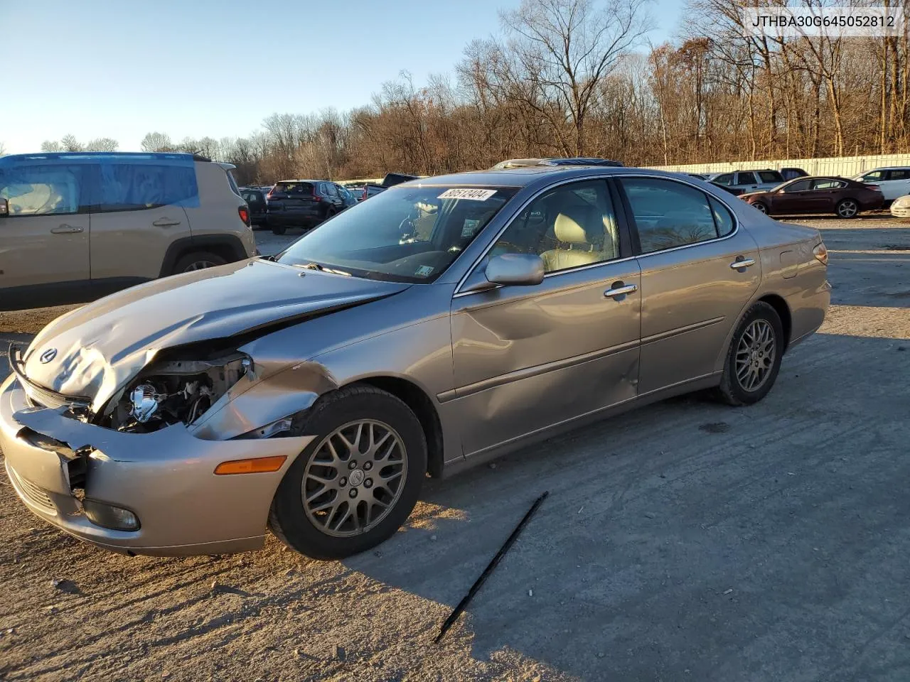 2004 Lexus Es 330 VIN: JTHBA30G645052812 Lot: 80512404