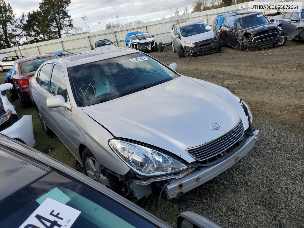 2005 Lexus Es 330 VIN: JTHBA30G855072061 Lot: 39865654