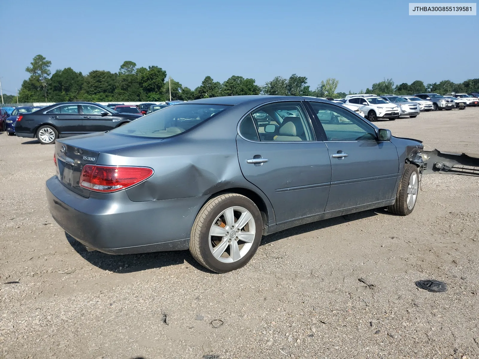 2005 Lexus Es 330 VIN: JTHBA30G855139581 Lot: 65457434