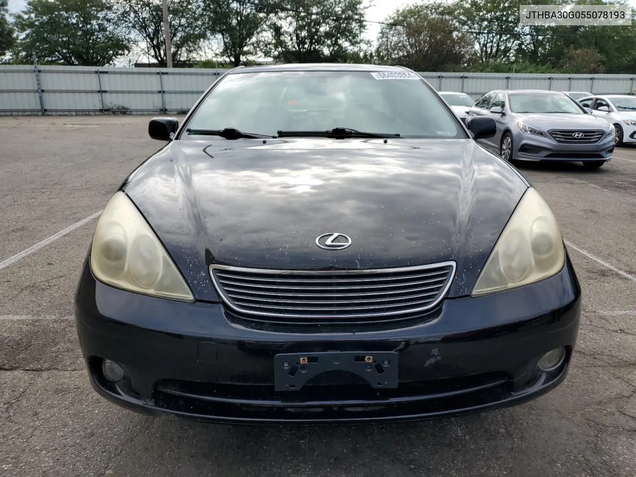 2005 Lexus Es 330 VIN: JTHBA30G055078193 Lot: 66403884