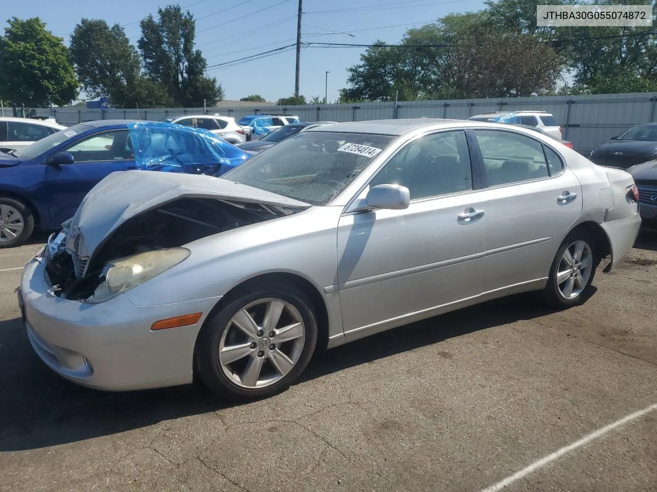 2005 Lexus Es 330 VIN: JTHBA30G055074872 Lot: 67284814