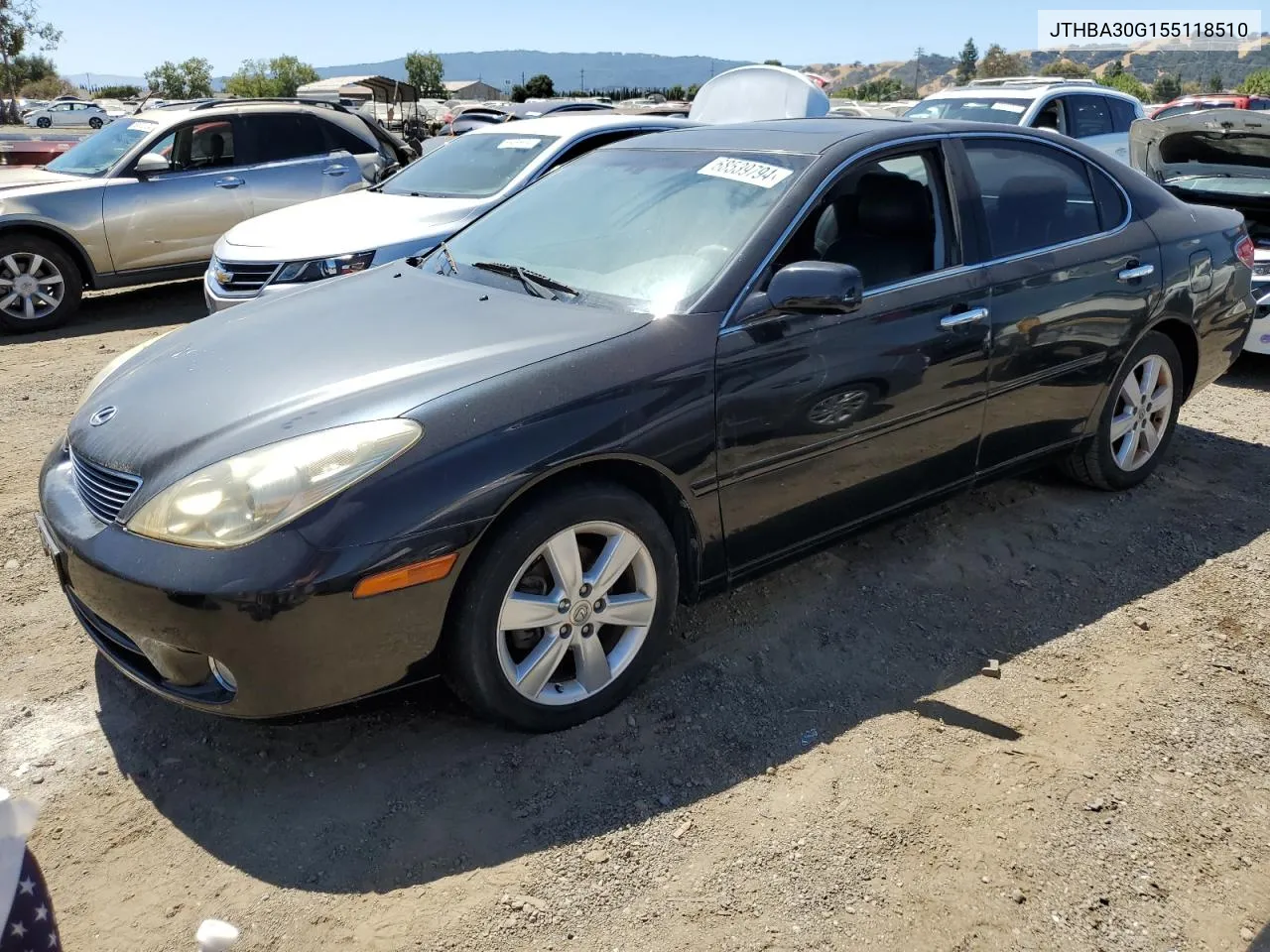 2005 Lexus Es 330 VIN: JTHBA30G155118510 Lot: 68539794