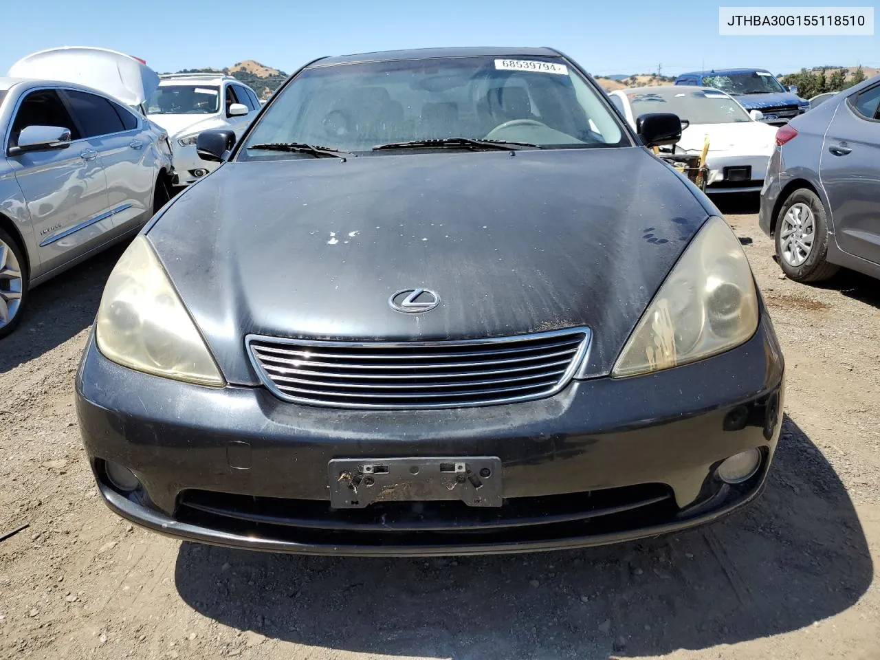 2005 Lexus Es 330 VIN: JTHBA30G155118510 Lot: 68539794