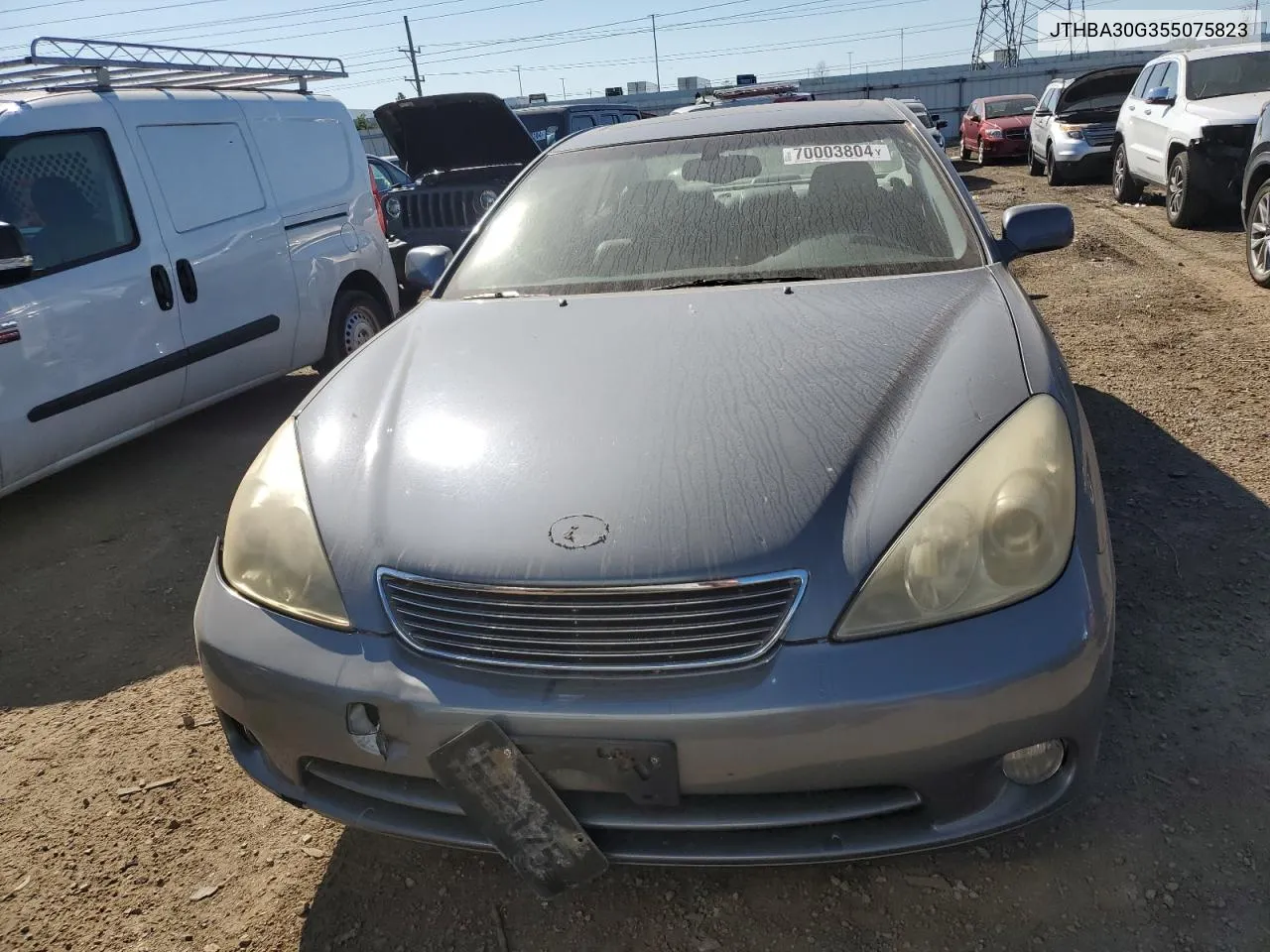 2005 Lexus Es 330 VIN: JTHBA30G355075823 Lot: 70003804