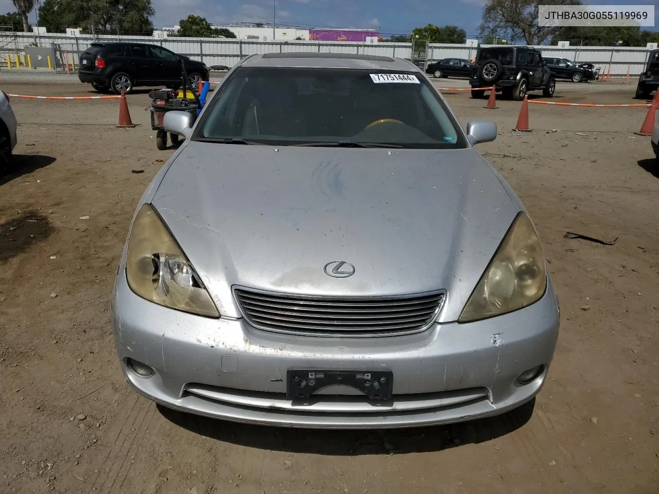 2005 Lexus Es 330 VIN: JTHBA30G055119969 Lot: 71751444