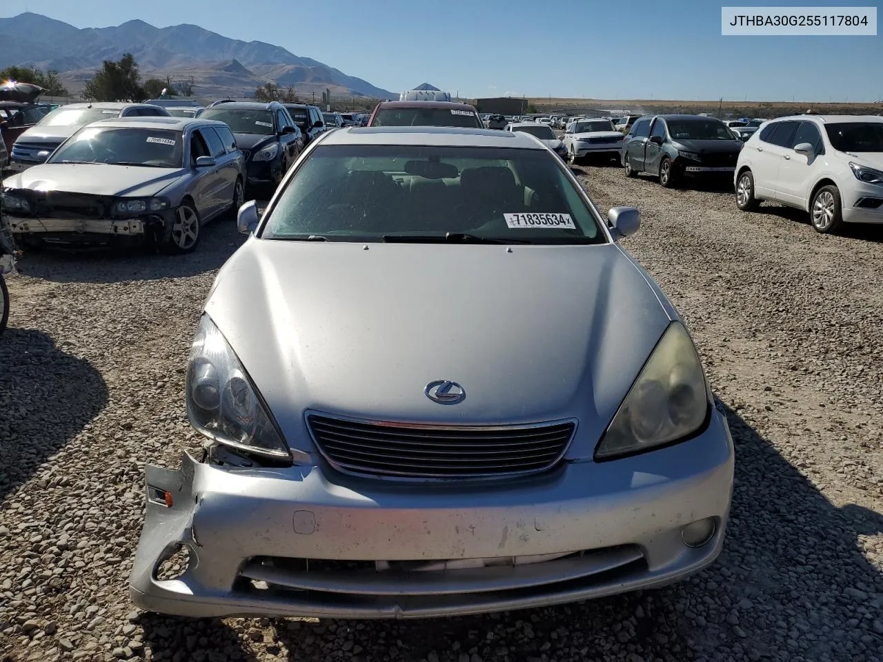 2005 Lexus Es 330 VIN: JTHBA30G255117804 Lot: 71835634