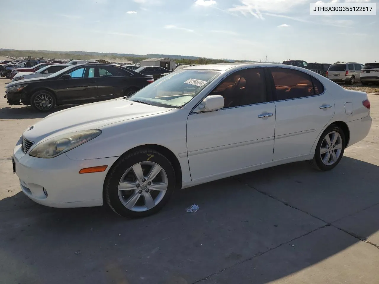 2005 Lexus Es 330 VIN: JTHBA30G355122817 Lot: 72764084