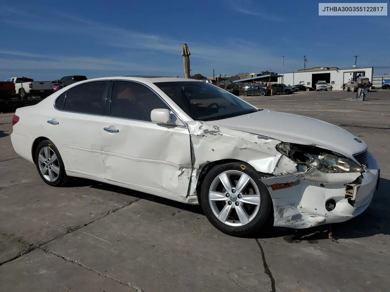 2005 Lexus Es 330 VIN: JTHBA30G355122817 Lot: 72764084