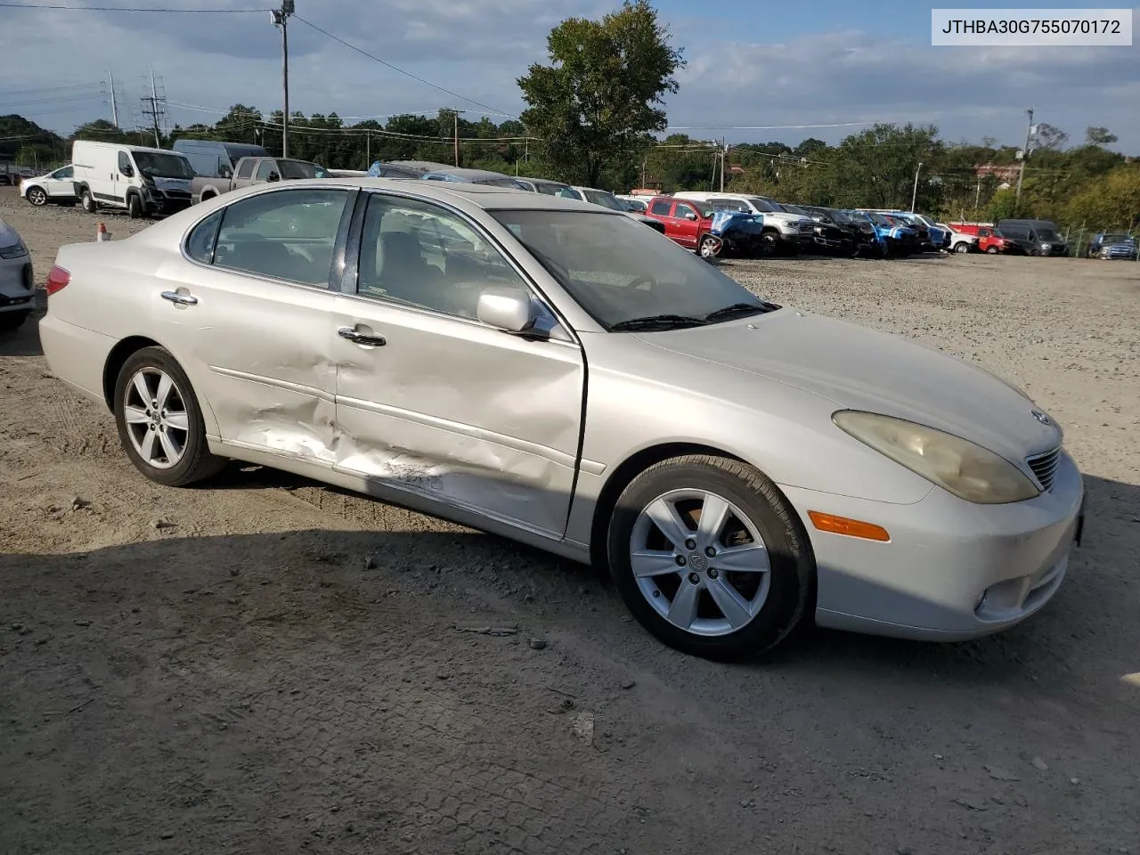 2005 Lexus Es 330 VIN: JTHBA30G755070172 Lot: 72801824