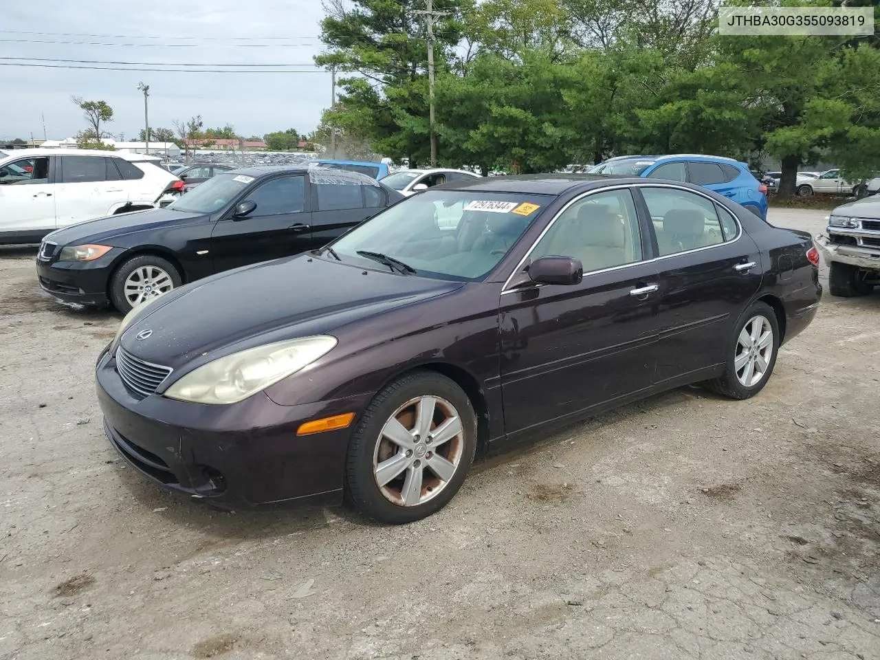 2005 Lexus Es 330 VIN: JTHBA30G355093819 Lot: 72976344