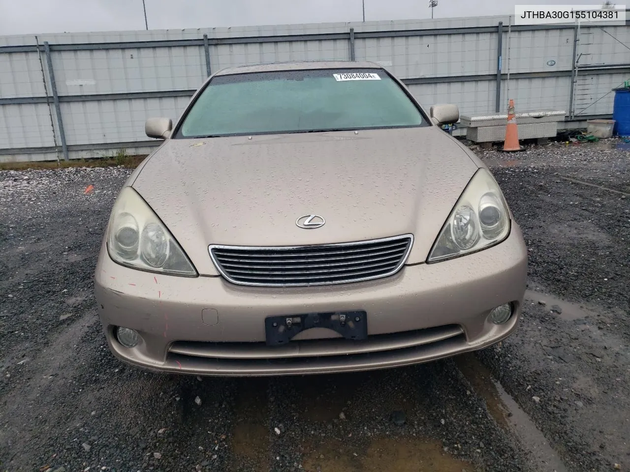 2005 Lexus Es 330 VIN: JTHBA30G155104381 Lot: 73084004