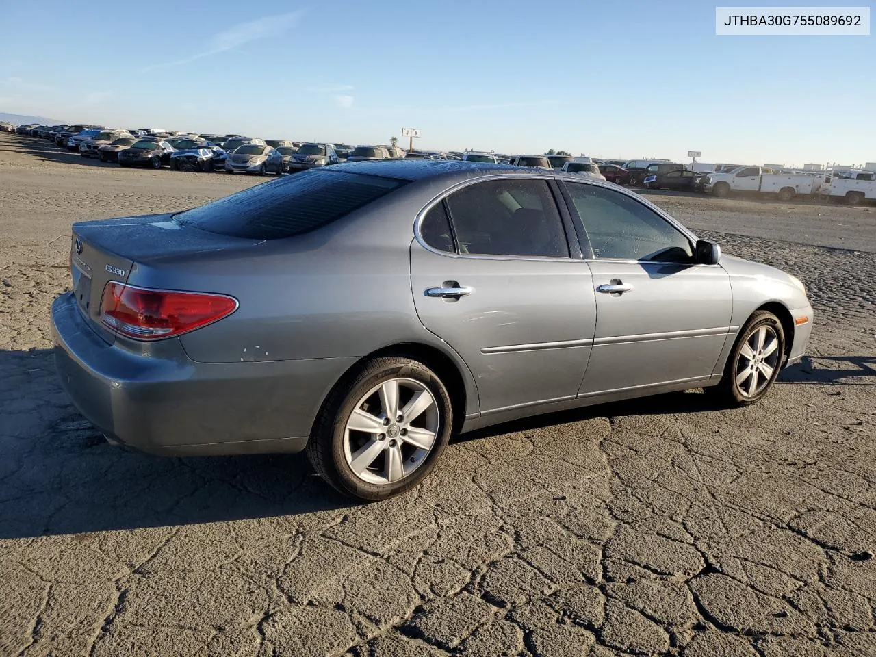 2005 Lexus Es 330 VIN: JTHBA30G755089692 Lot: 74713674