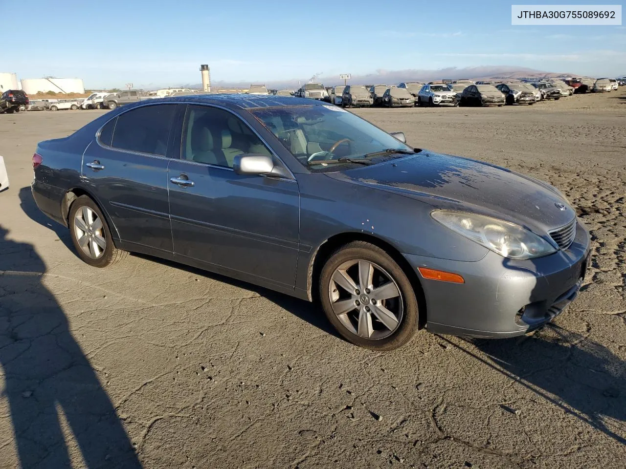 2005 Lexus Es 330 VIN: JTHBA30G755089692 Lot: 74713674