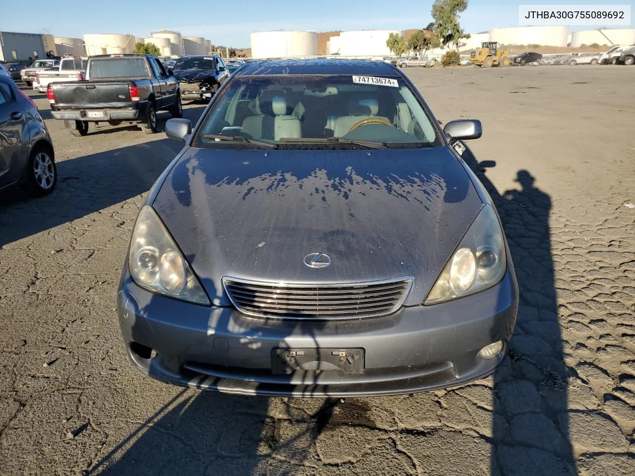 2005 Lexus Es 330 VIN: JTHBA30G755089692 Lot: 74713674