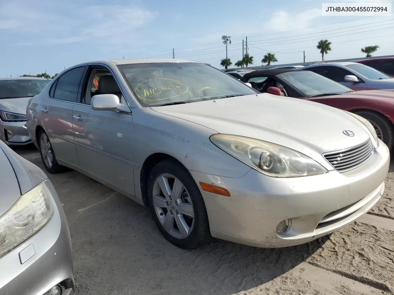 2005 Lexus Es 330 VIN: JTHBA30G455072994 Lot: 75601064