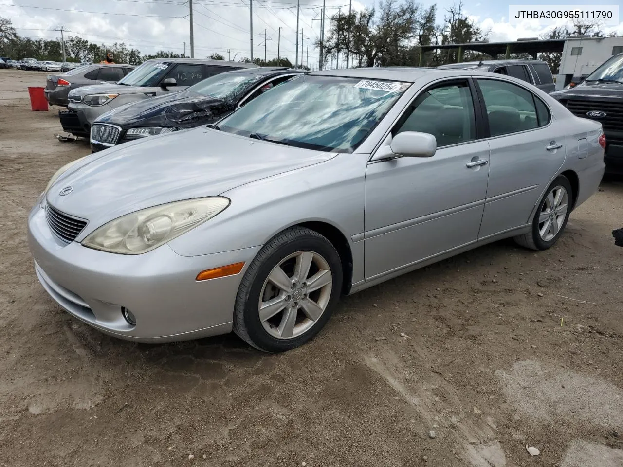 2005 Lexus Es 330 VIN: JTHBA30G955111790 Lot: 78450254