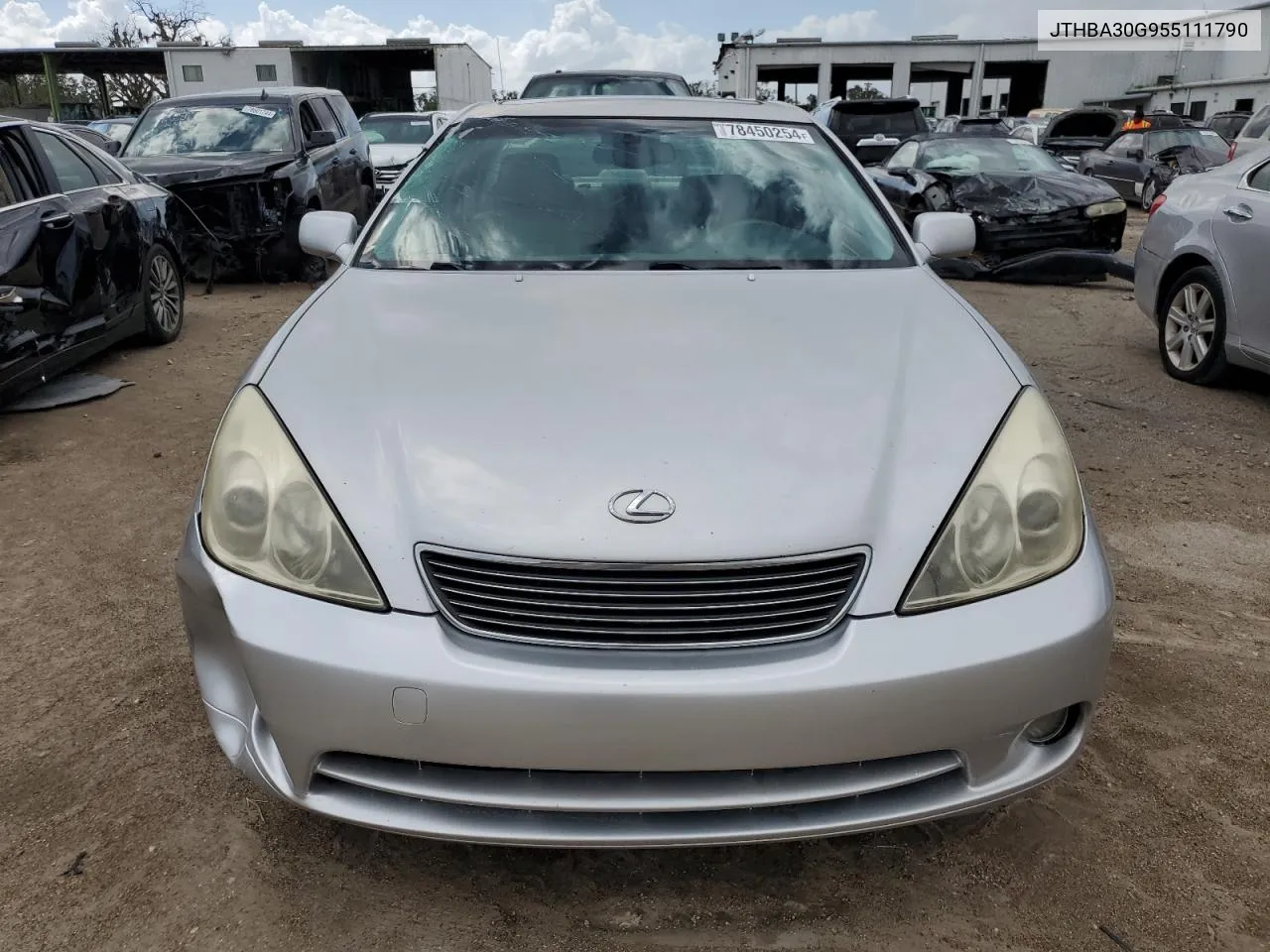 2005 Lexus Es 330 VIN: JTHBA30G955111790 Lot: 78450254