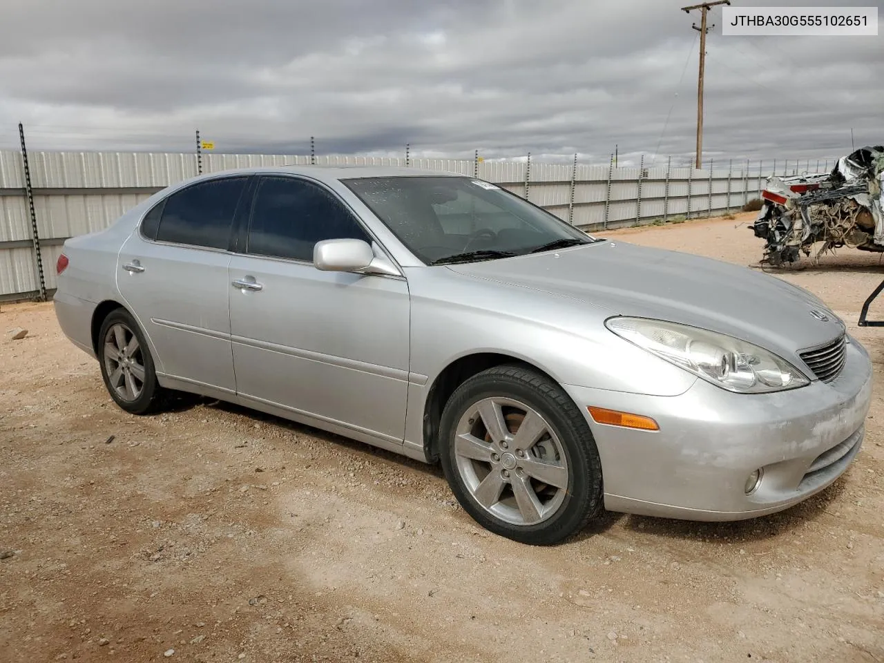 2005 Lexus Es 330 VIN: JTHBA30G555102651 Lot: 79497444