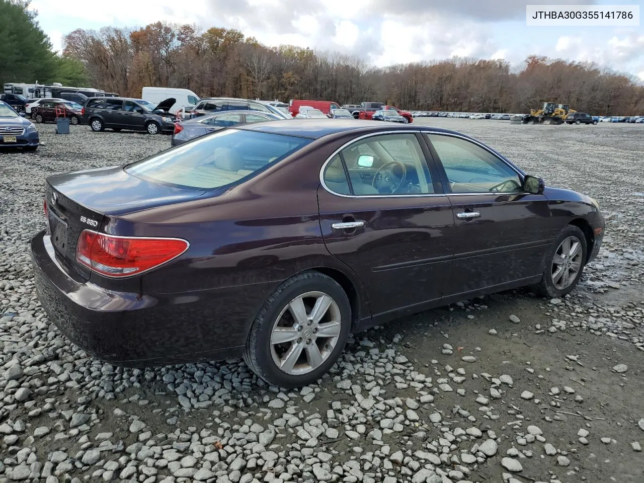 2005 Lexus Es 330 VIN: JTHBA30G355141786 Lot: 80159704