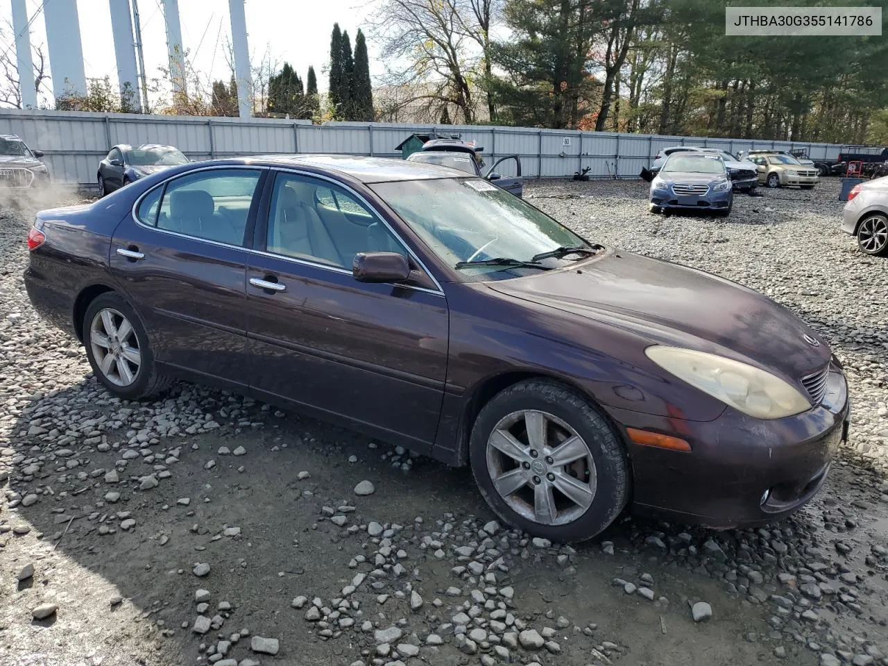 2005 Lexus Es 330 VIN: JTHBA30G355141786 Lot: 80159704