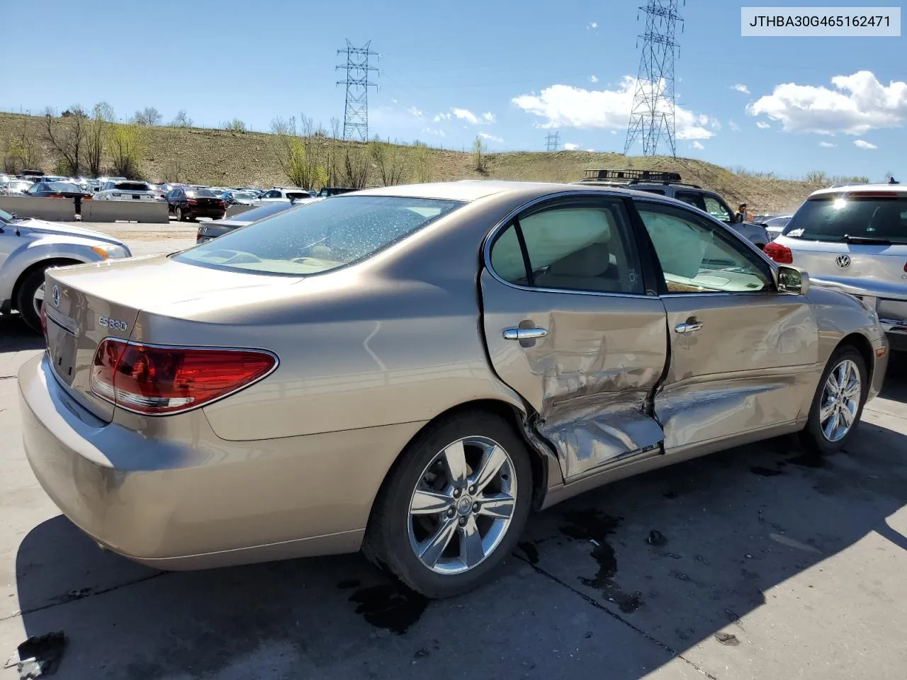 2006 Lexus Es 330 VIN: JTHBA30G465162471 Lot: 53025144