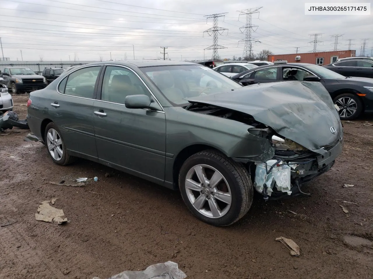 2006 Lexus Es 330 VIN: JTHBA30G265171475 Lot: 58205524