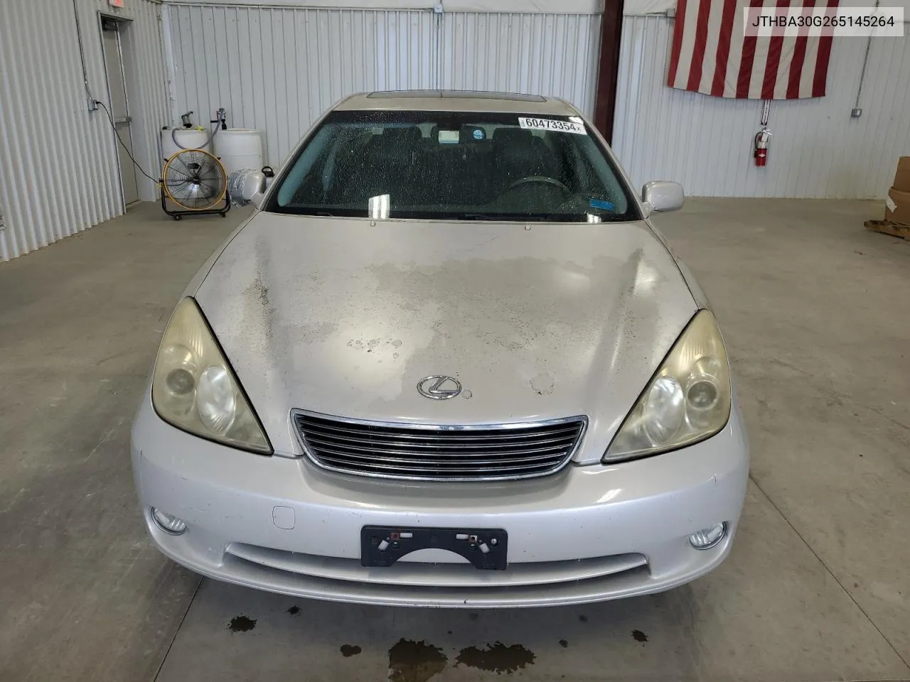 2006 Lexus Es 330 VIN: JTHBA30G265145264 Lot: 60473354