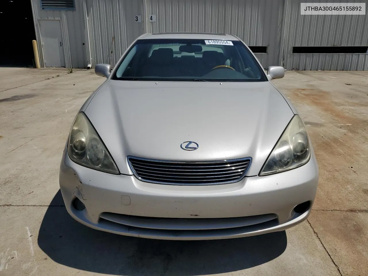 2006 Lexus Es 330 VIN: JTHBA30G465155892 Lot: 61895554