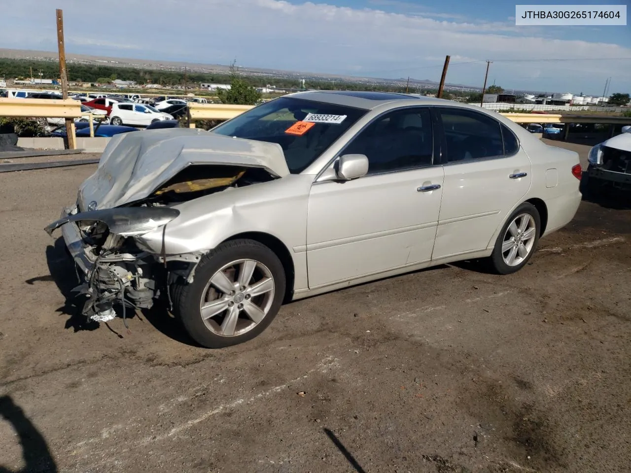 2006 Lexus Es 330 VIN: JTHBA30G265174604 Lot: 68933214