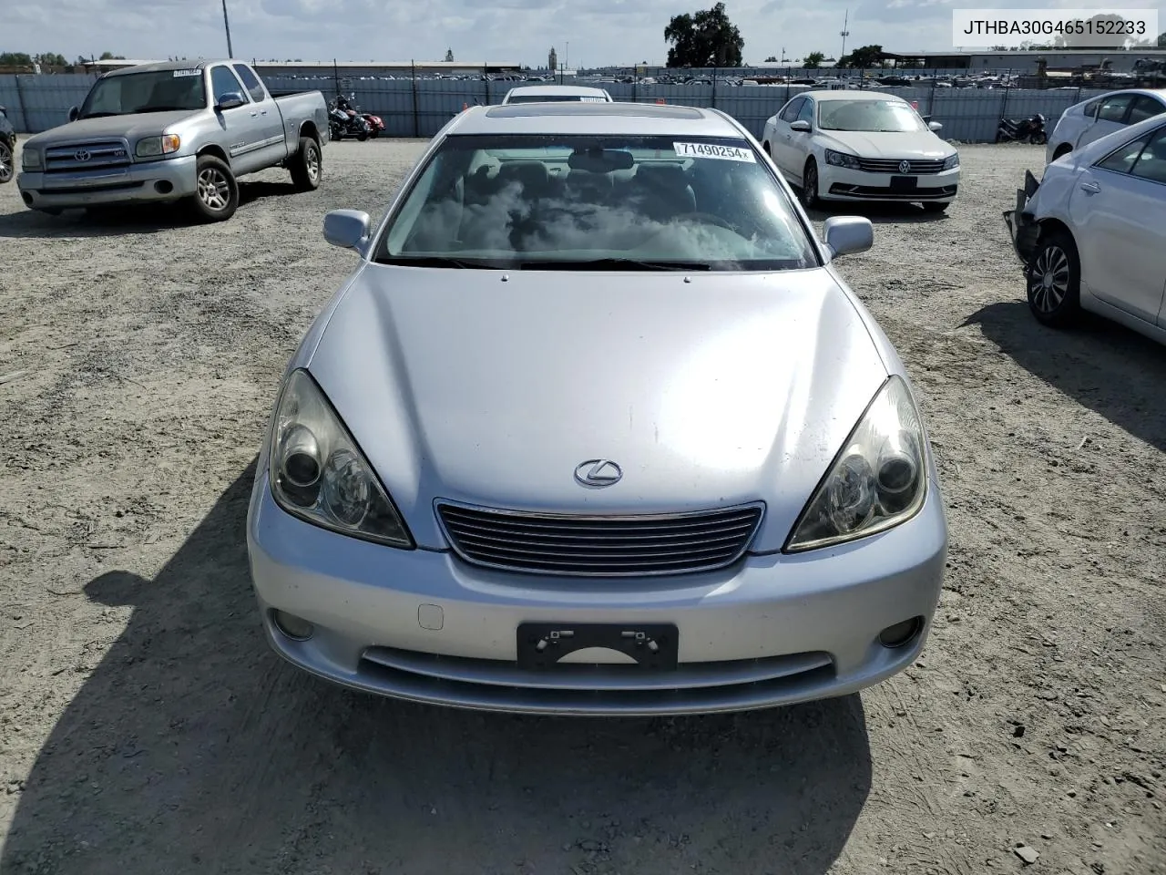 2006 Lexus Es 330 VIN: JTHBA30G465152233 Lot: 71490254