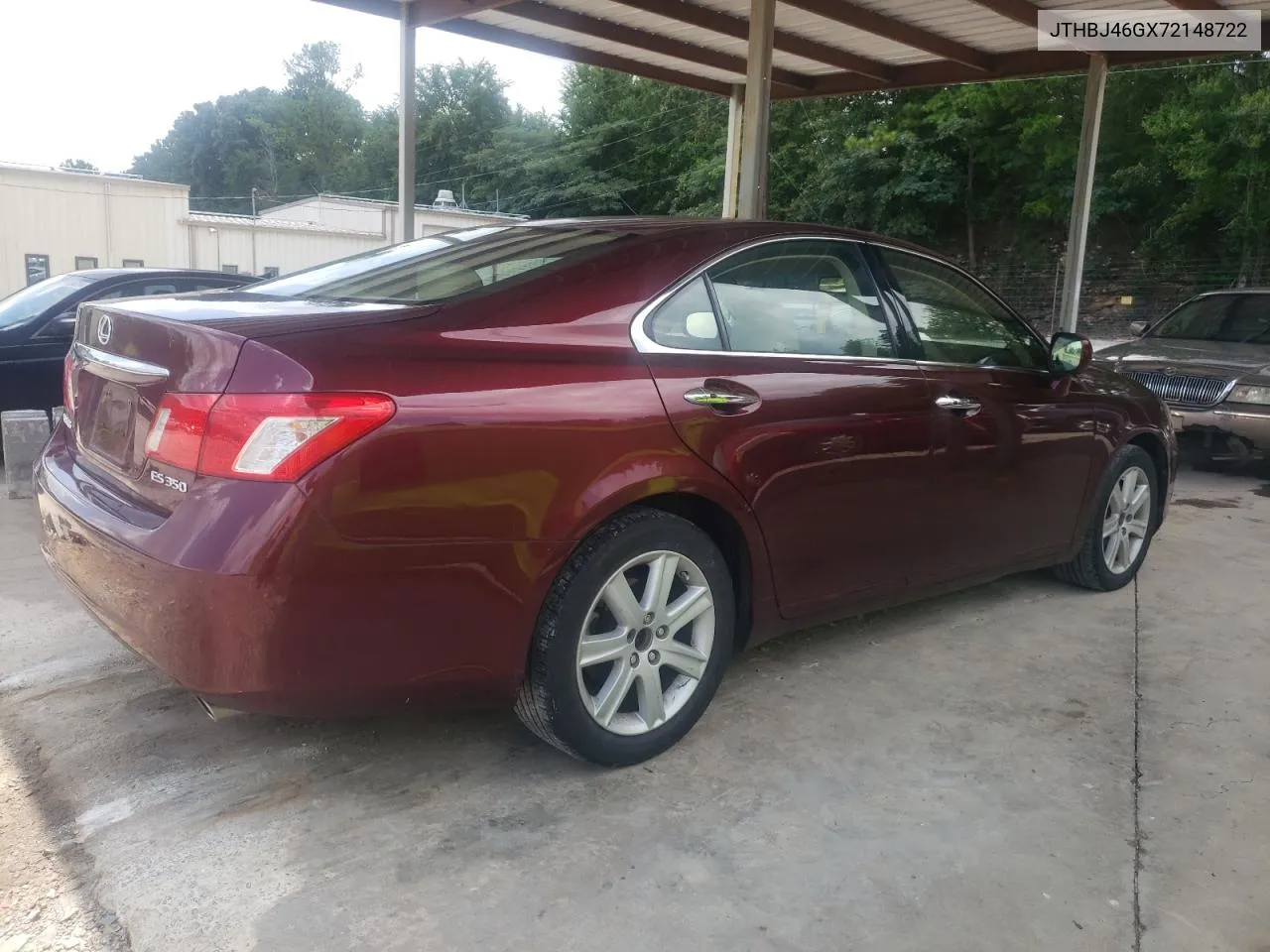 2007 Lexus Es 350 VIN: JTHBJ46GX72148722 Lot: 61306034