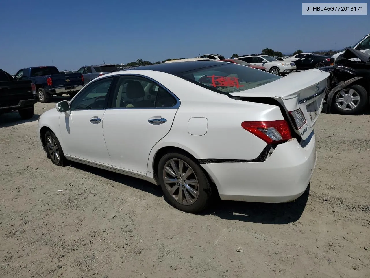 2007 Lexus Es 350 VIN: JTHBJ46G772018171 Lot: 62885414