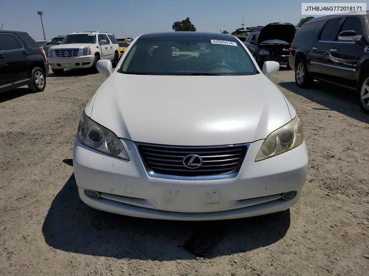 2007 Lexus Es 350 VIN: JTHBJ46G772018171 Lot: 62885414