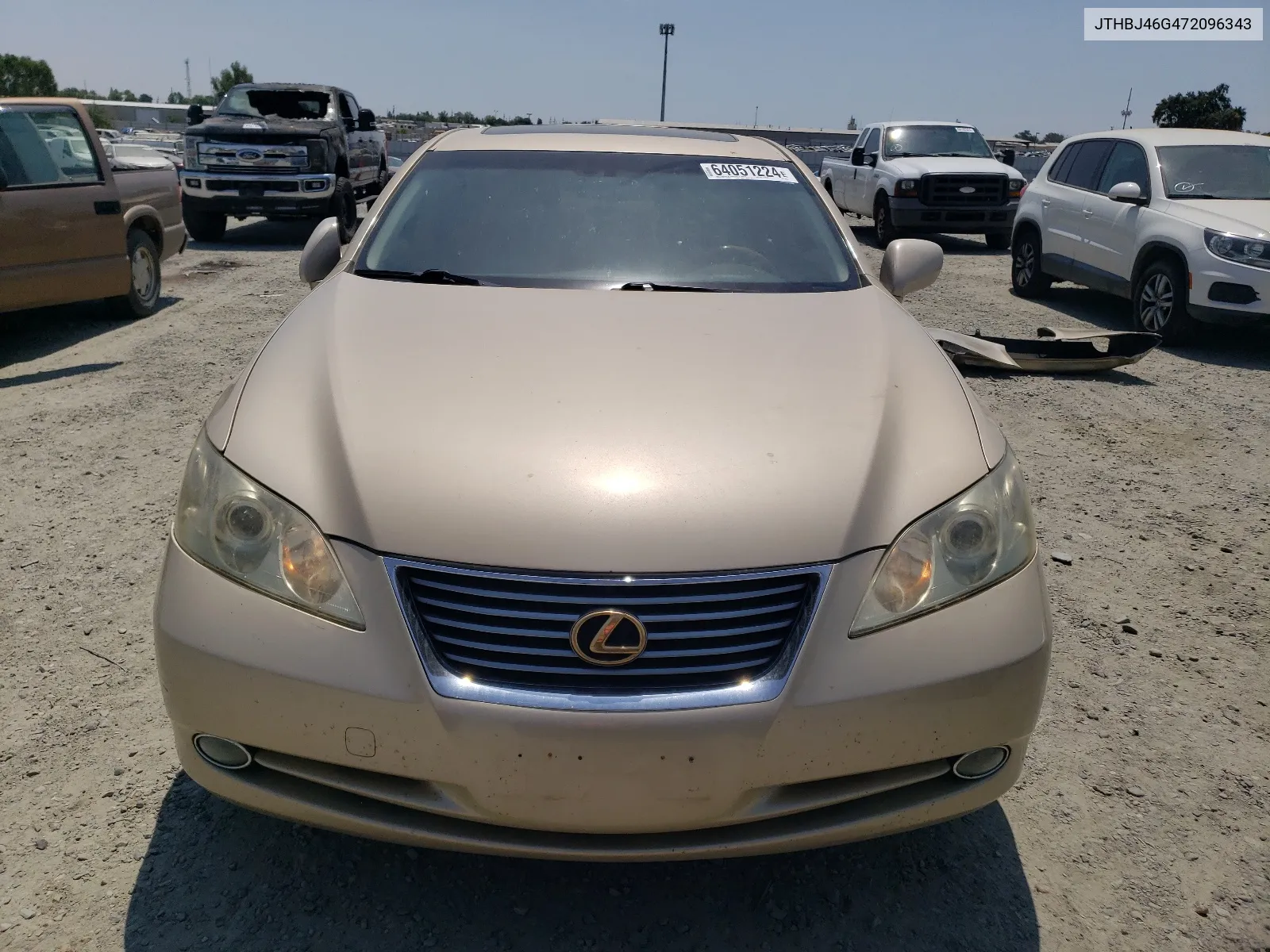 2007 Lexus Es 350 VIN: JTHBJ46G472096343 Lot: 64051224