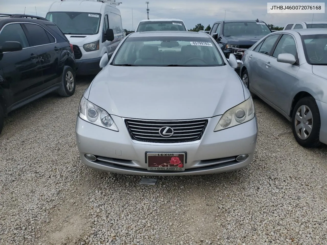 2007 Lexus Es 350 VIN: JTHBJ46G072076168 Lot: 65799783