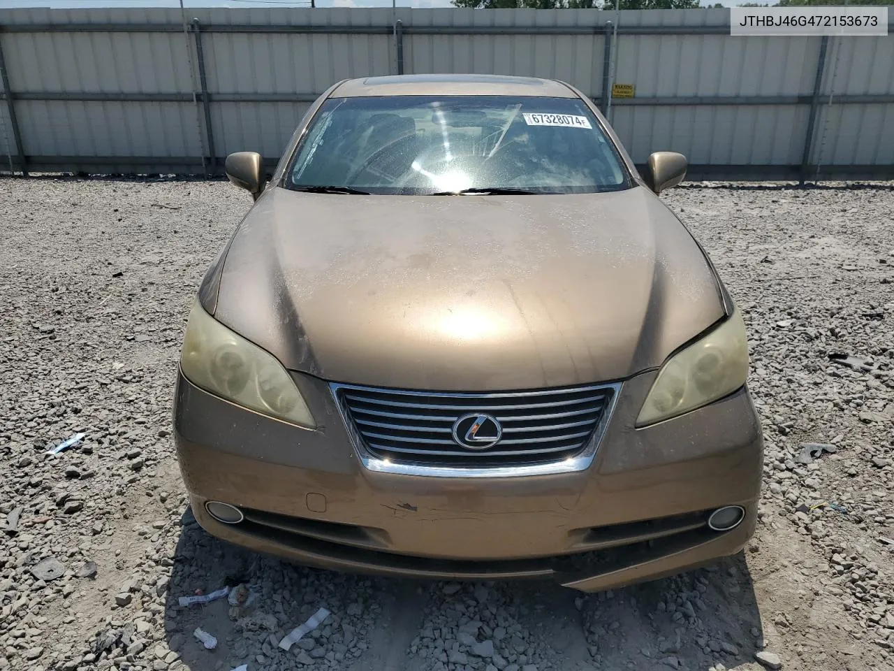 2007 Lexus Es 350 VIN: JTHBJ46G472153673 Lot: 67328074