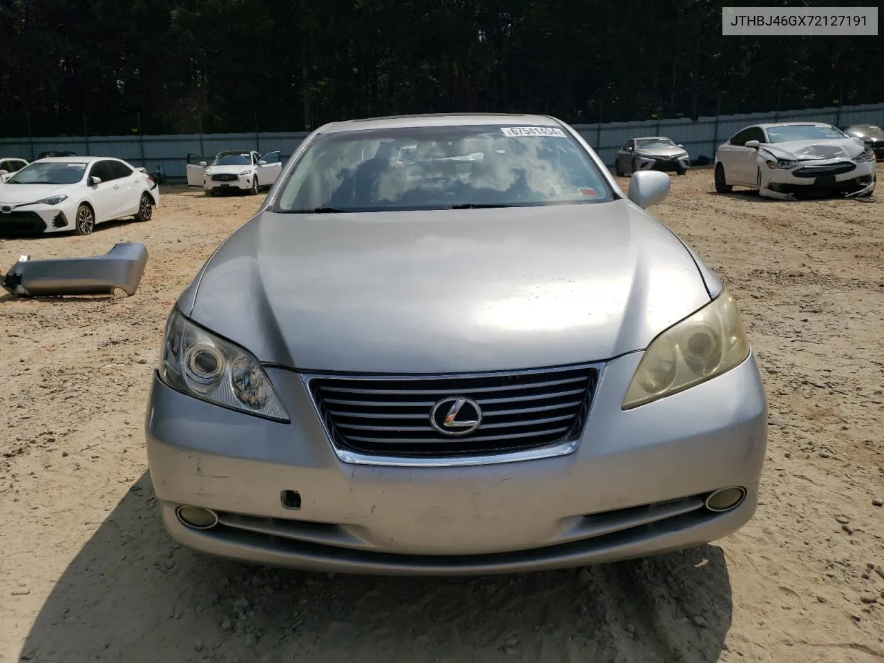 2007 Lexus Es 350 VIN: JTHBJ46GX72127191 Lot: 67541454