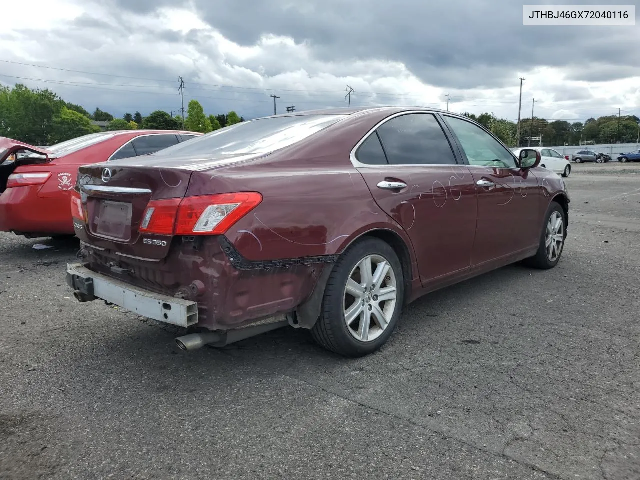 2007 Lexus Es 350 VIN: JTHBJ46GX72040116 Lot: 70064224