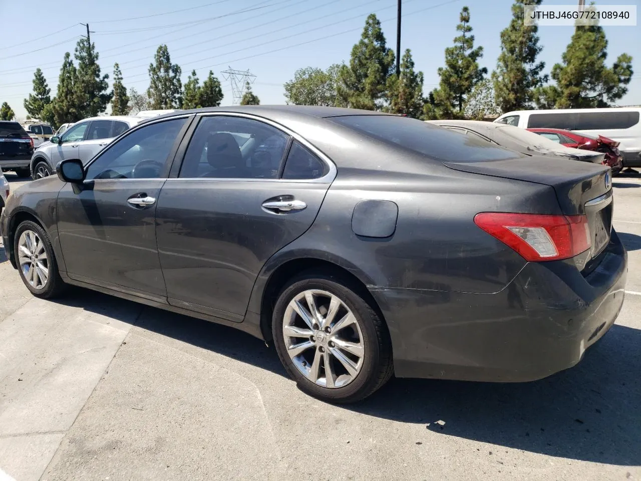 2007 Lexus Es 350 VIN: JTHBJ46G772108940 Lot: 70138354