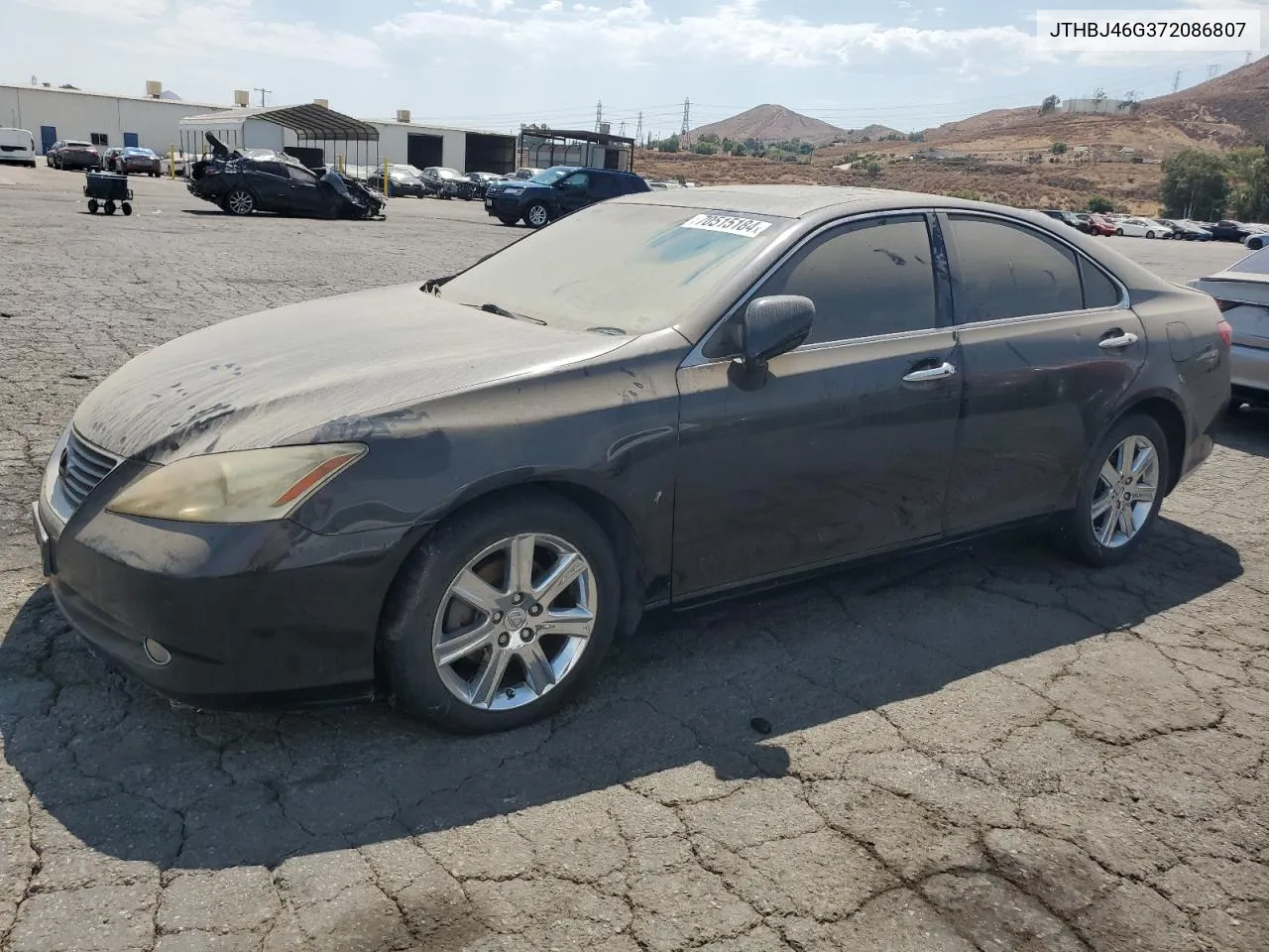 2007 Lexus Es 350 VIN: JTHBJ46G372086807 Lot: 70515184