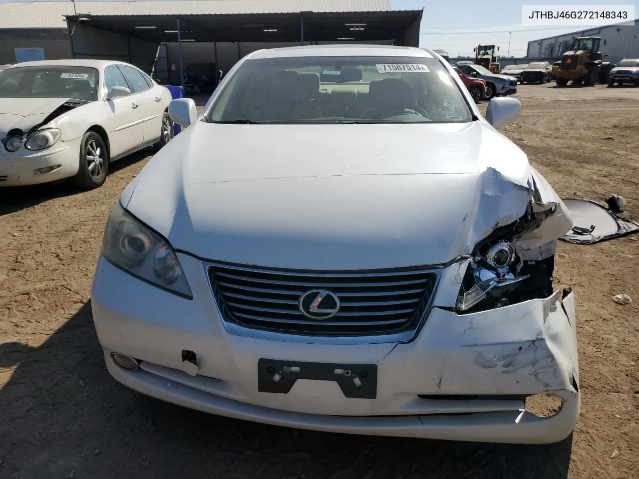 2007 Lexus Es 350 VIN: JTHBJ46G272148343 Lot: 71587514