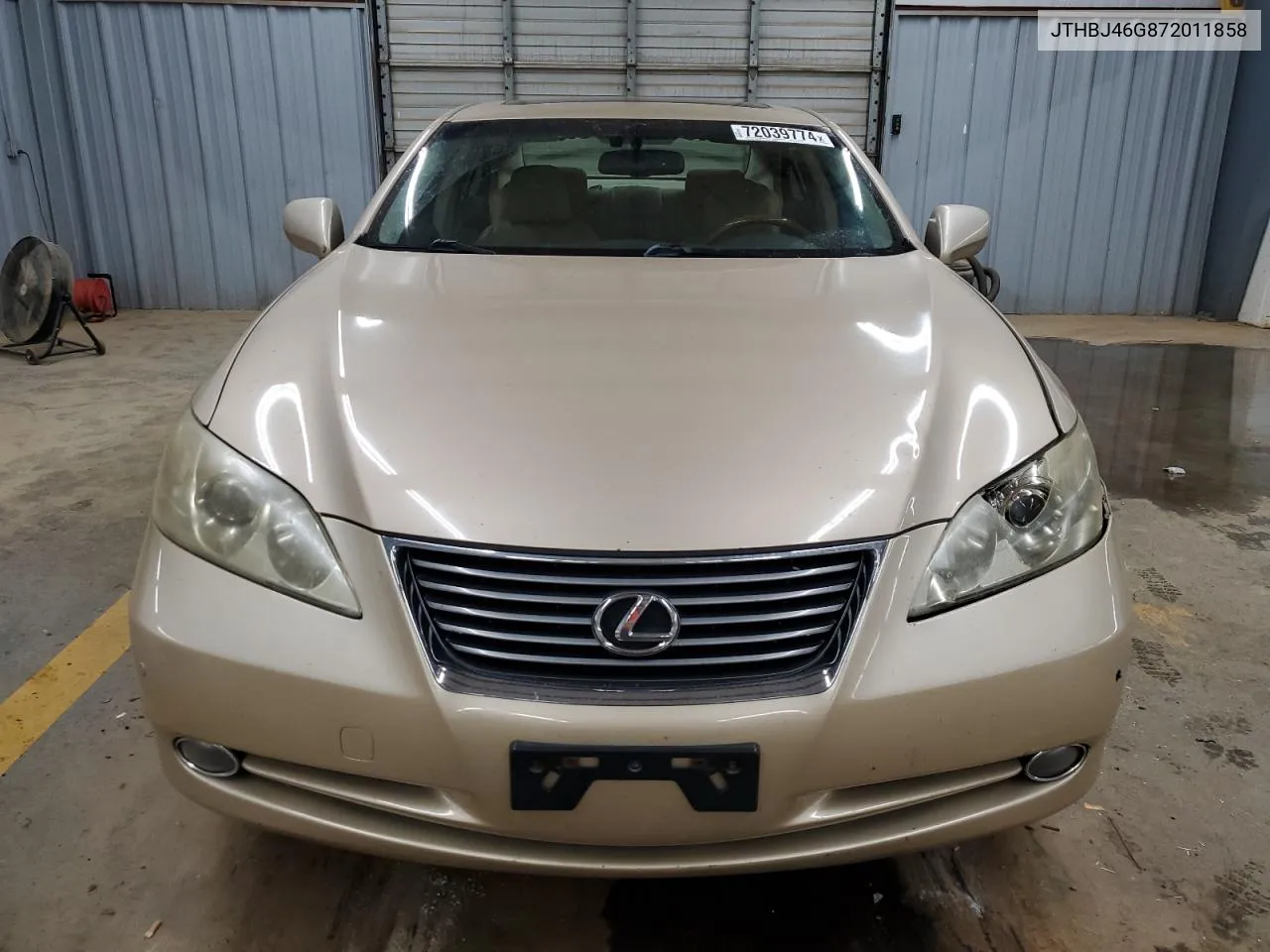 2007 Lexus Es 350 VIN: JTHBJ46G872011858 Lot: 72039774