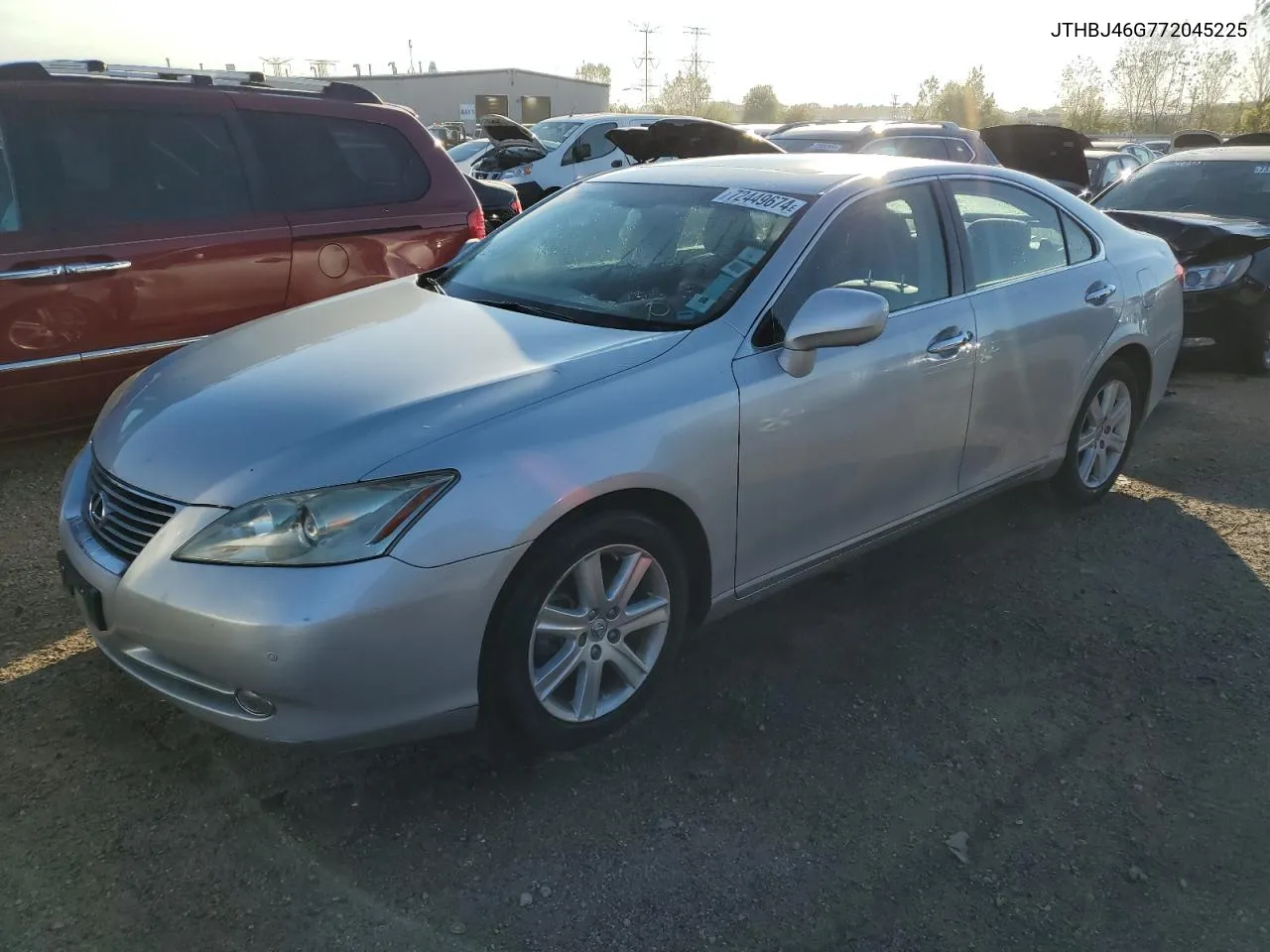 2007 Lexus Es 350 VIN: JTHBJ46G772045225 Lot: 72449674