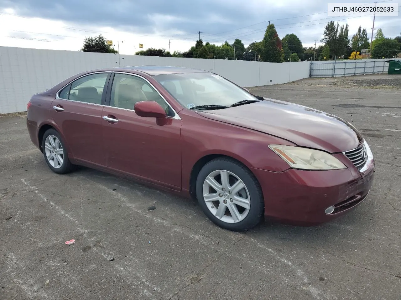 2007 Lexus Es 350 VIN: JTHBJ46G272052633 Lot: 73029824