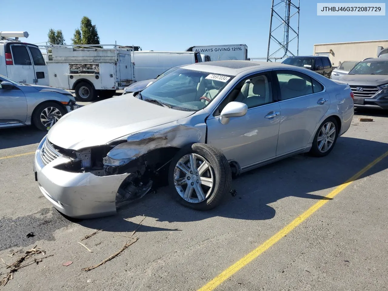 2007 Lexus Es 350 VIN: JTHBJ46G372087729 Lot: 73697034