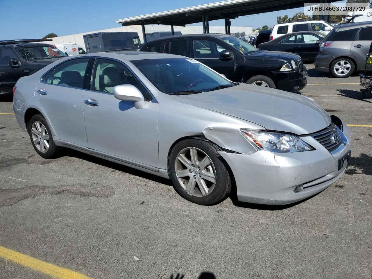 2007 Lexus Es 350 VIN: JTHBJ46G372087729 Lot: 73697034