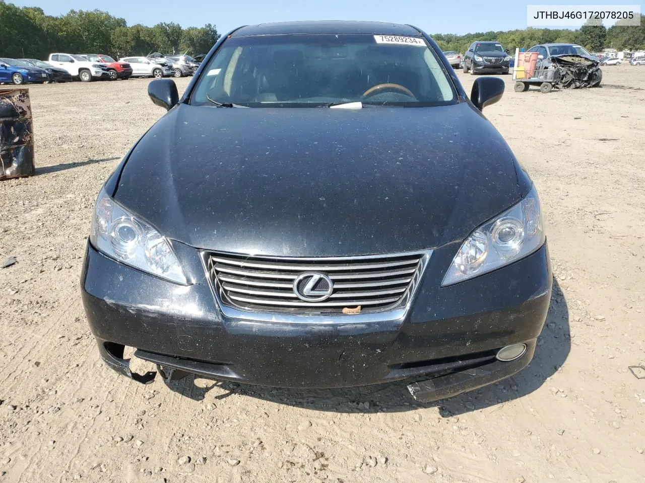 2007 Lexus Es 350 VIN: JTHBJ46G172078205 Lot: 75289234