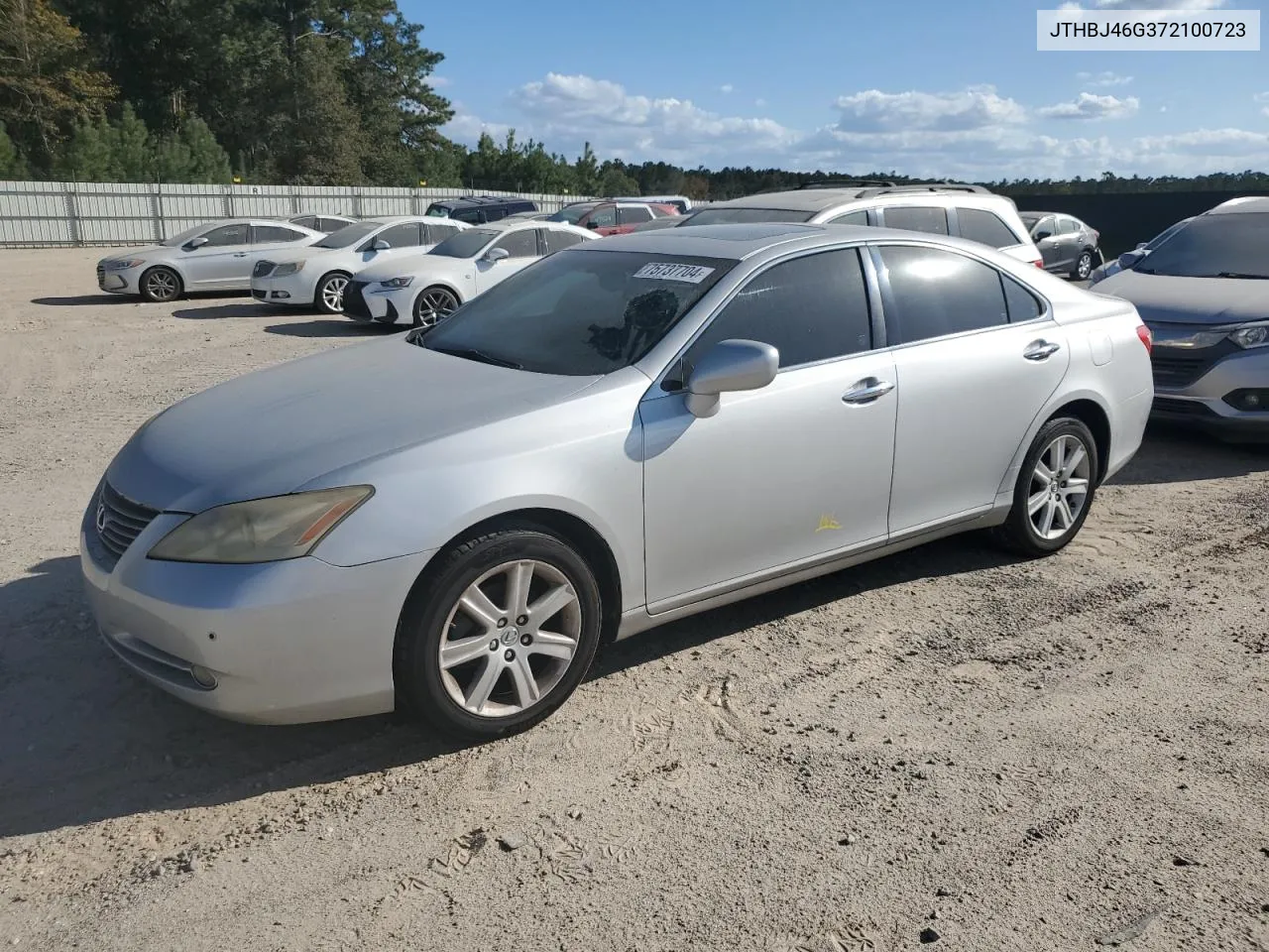 2007 Lexus Es 350 VIN: JTHBJ46G372100723 Lot: 75737704