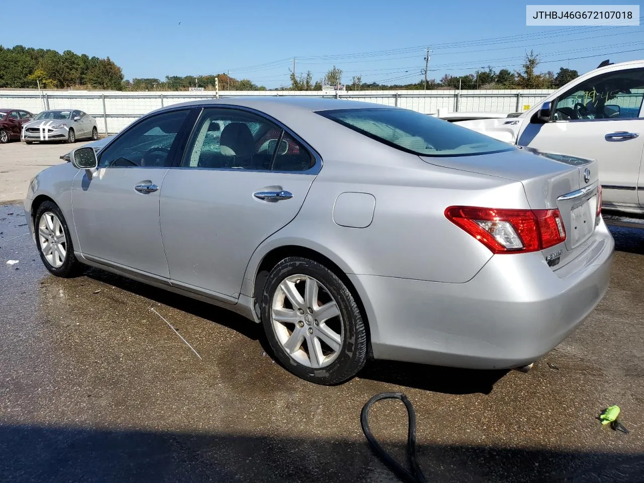 2007 Lexus Es 350 VIN: JTHBJ46G672107018 Lot: 76936534