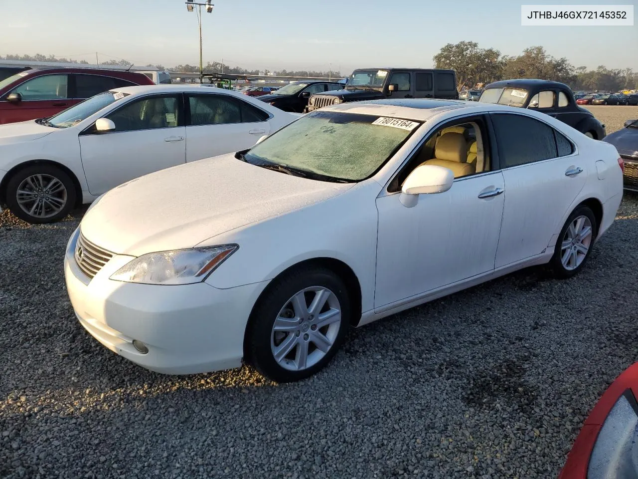 2007 Lexus Es 350 VIN: JTHBJ46GX72145352 Lot: 78015164